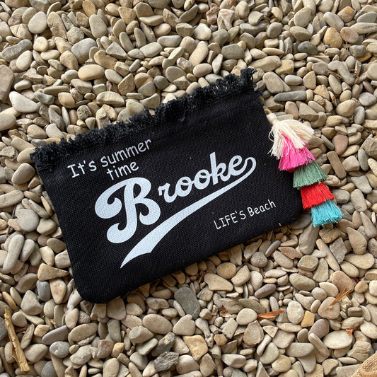 Personalised JADE Fringe Pouch