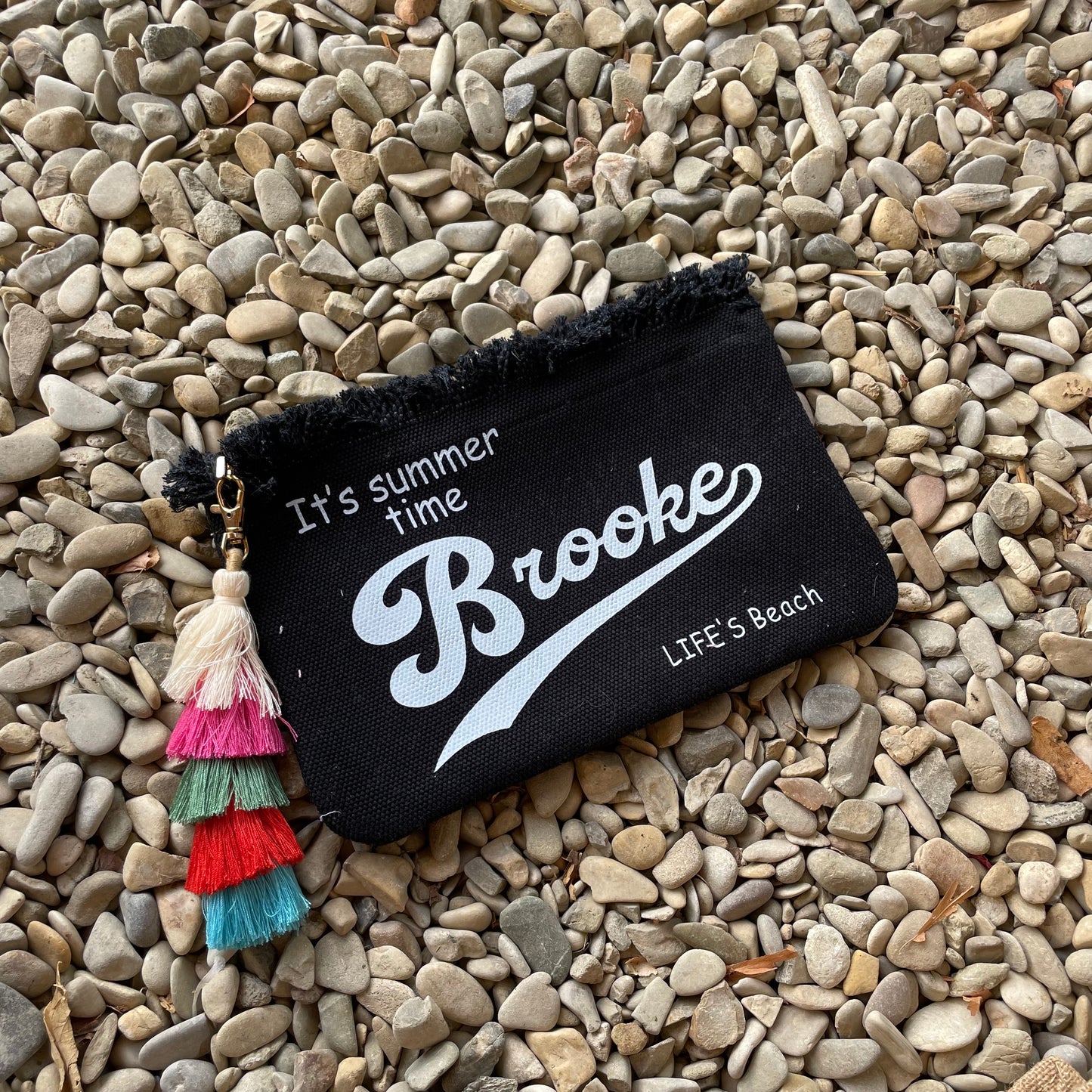 Personalised JADE Fringe Pouch