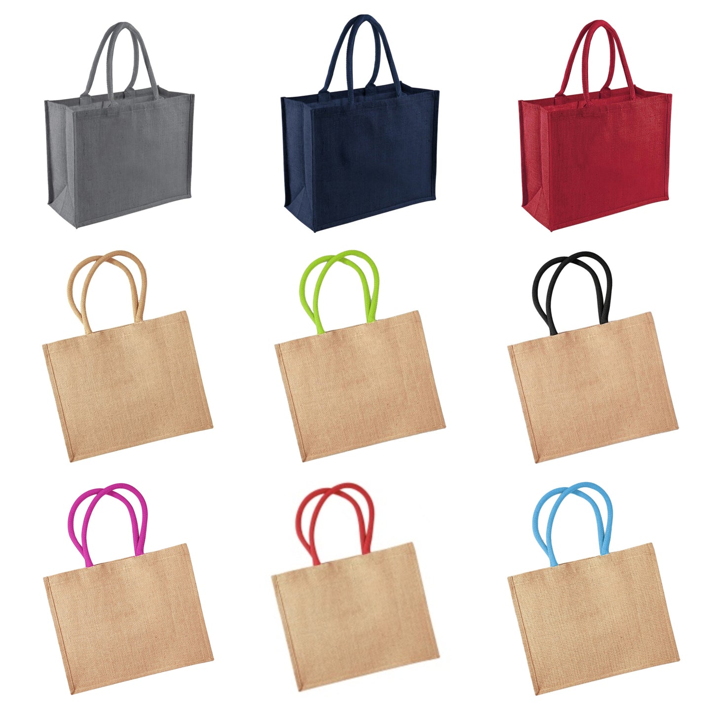 Personalised Patch Square Jute Shoulder Beach Shopper Tote Bag