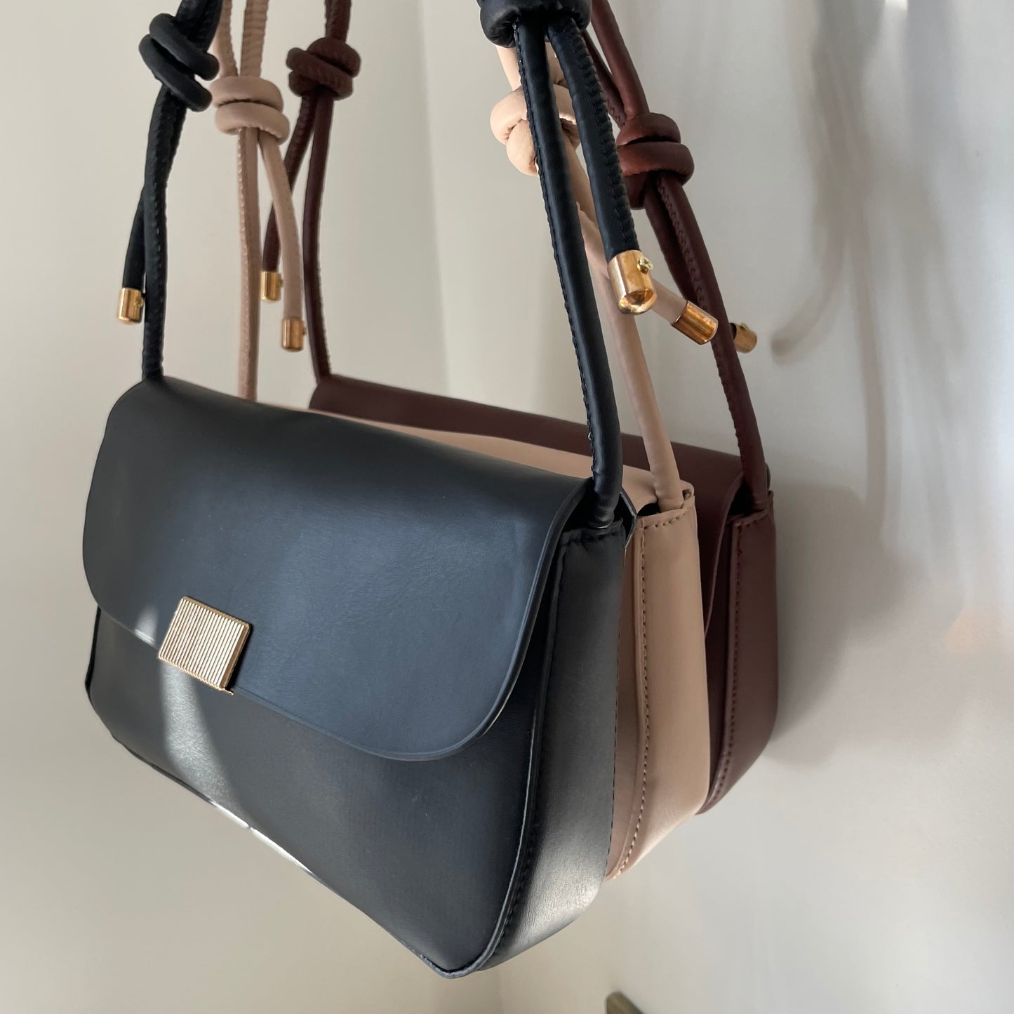 Personalised Embossed Knot Shoulder Bag
