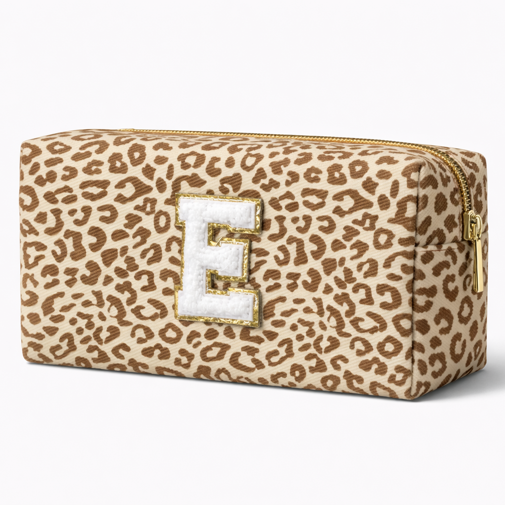 Personalised Leopard Print Makeup Cosmetic Bag Pencil Case