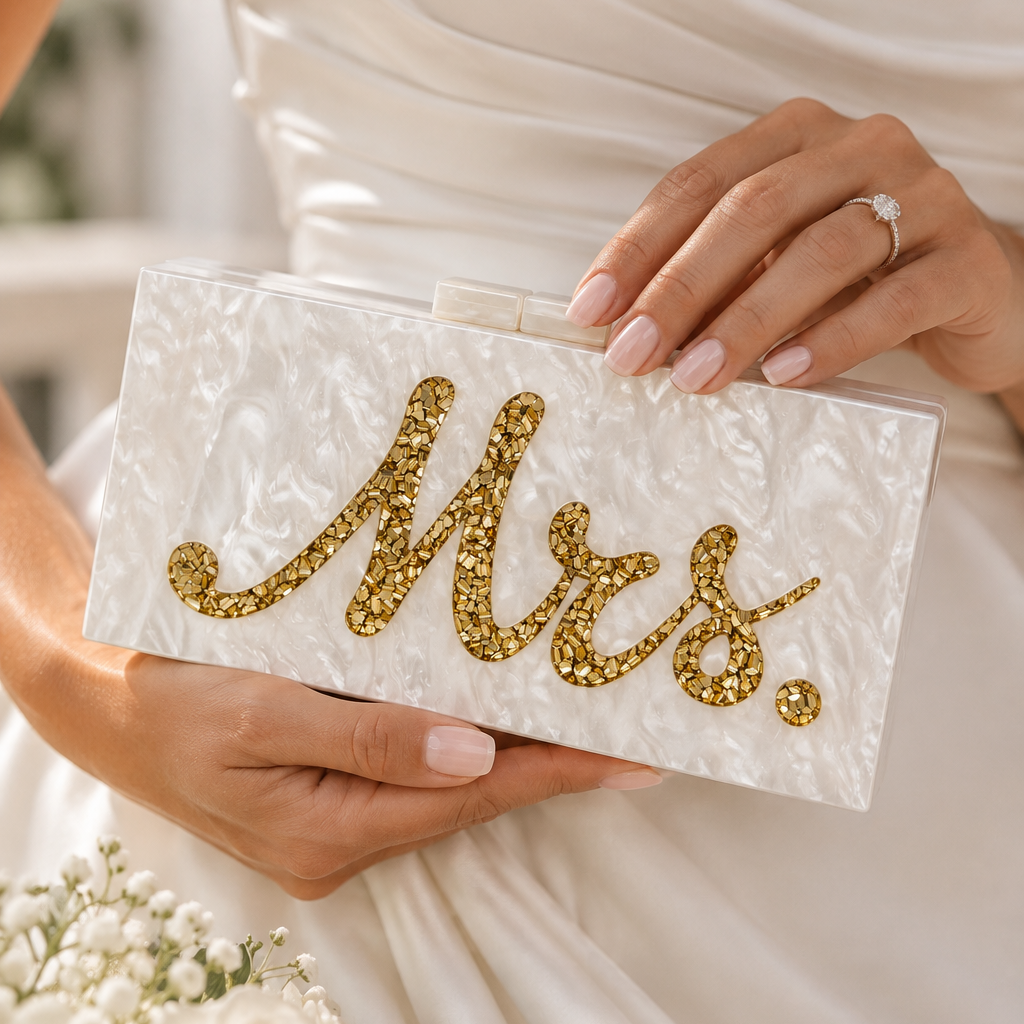 Acrylic Marble Mrs Bag