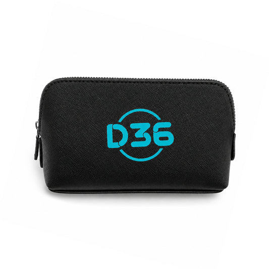 Logo Printed Saffiano Pouch