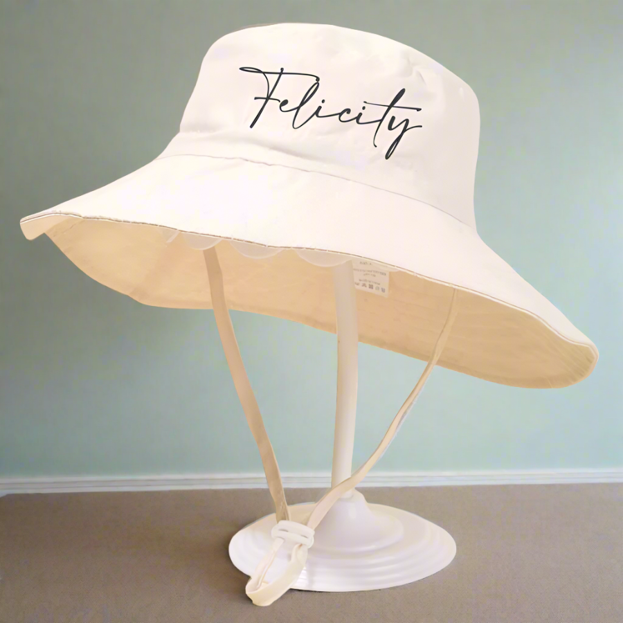 Personalised Childrens Baby Sun Hat