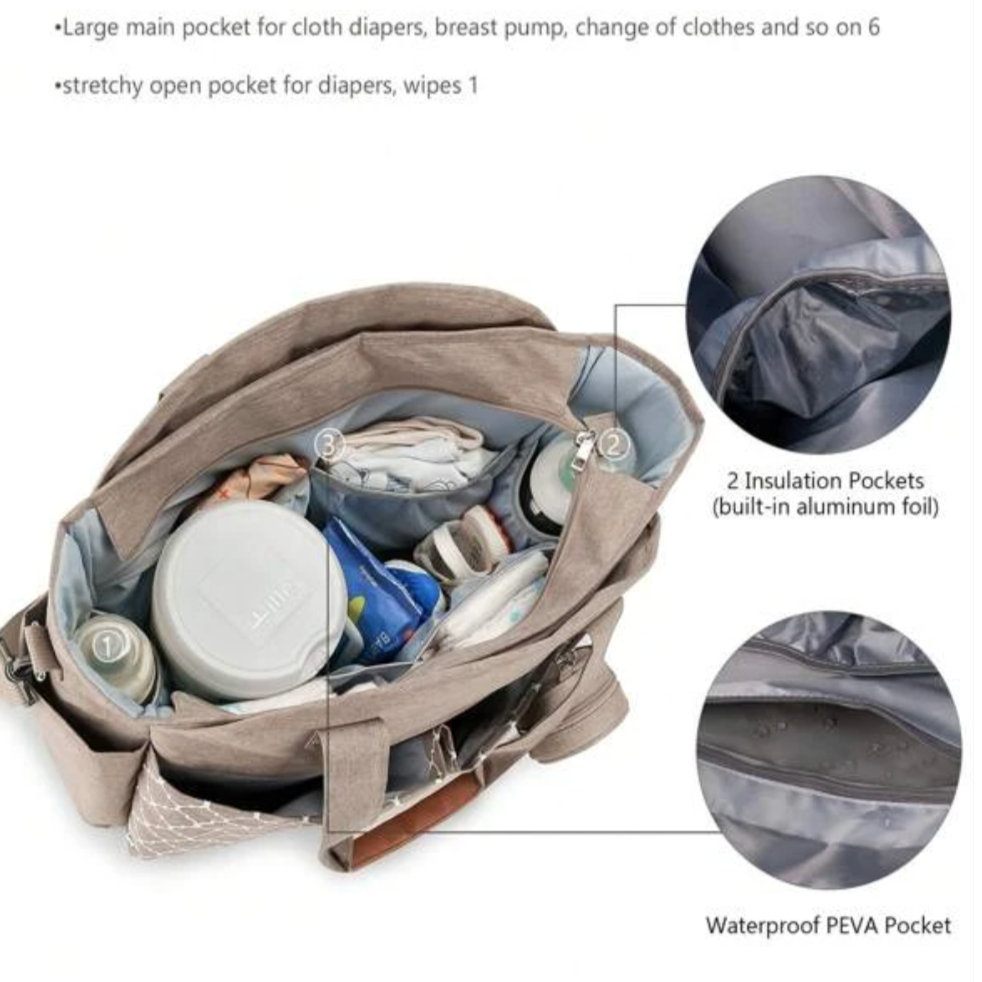 Personalised Clover Stroller Buggy Organiser Baby Bag