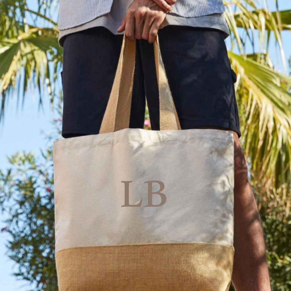 Personalised Canvas Tote Beach Shoulder Bag