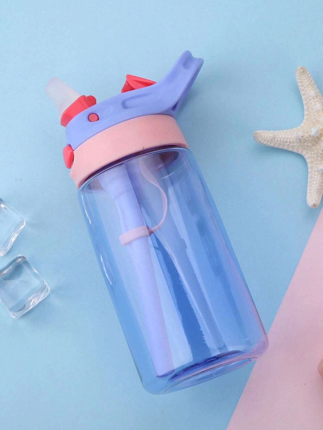 *SALE* Personalised Multi Coloured Childrens Straw Water Bottle