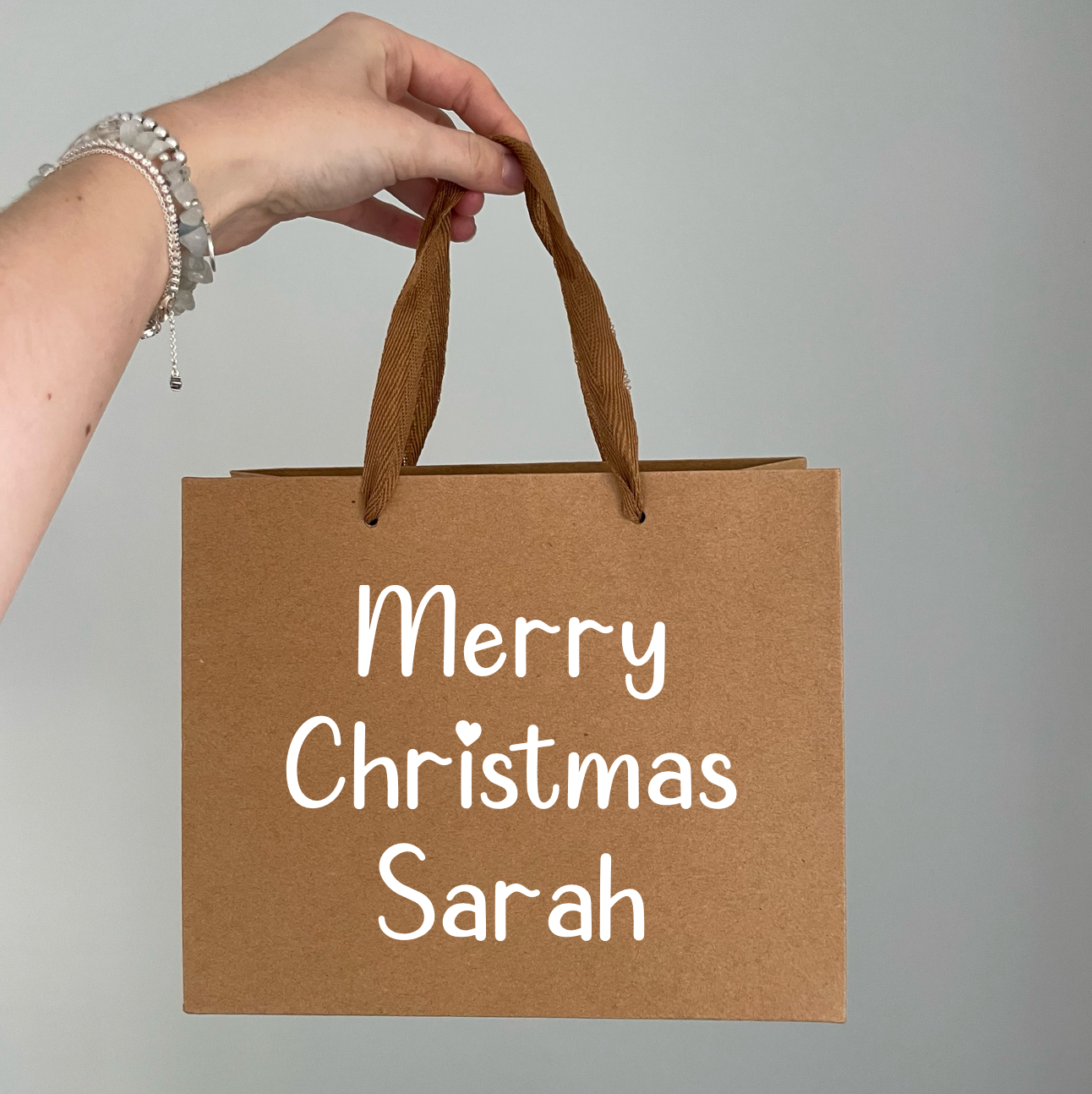 Personalised Brown Gift Bag