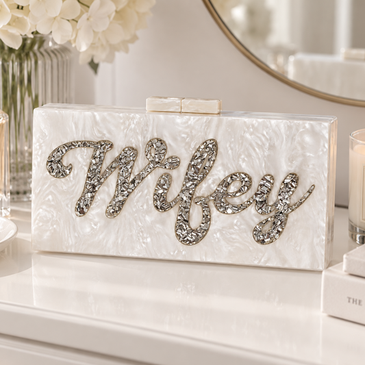 Acrylic Marble Wifey Bag