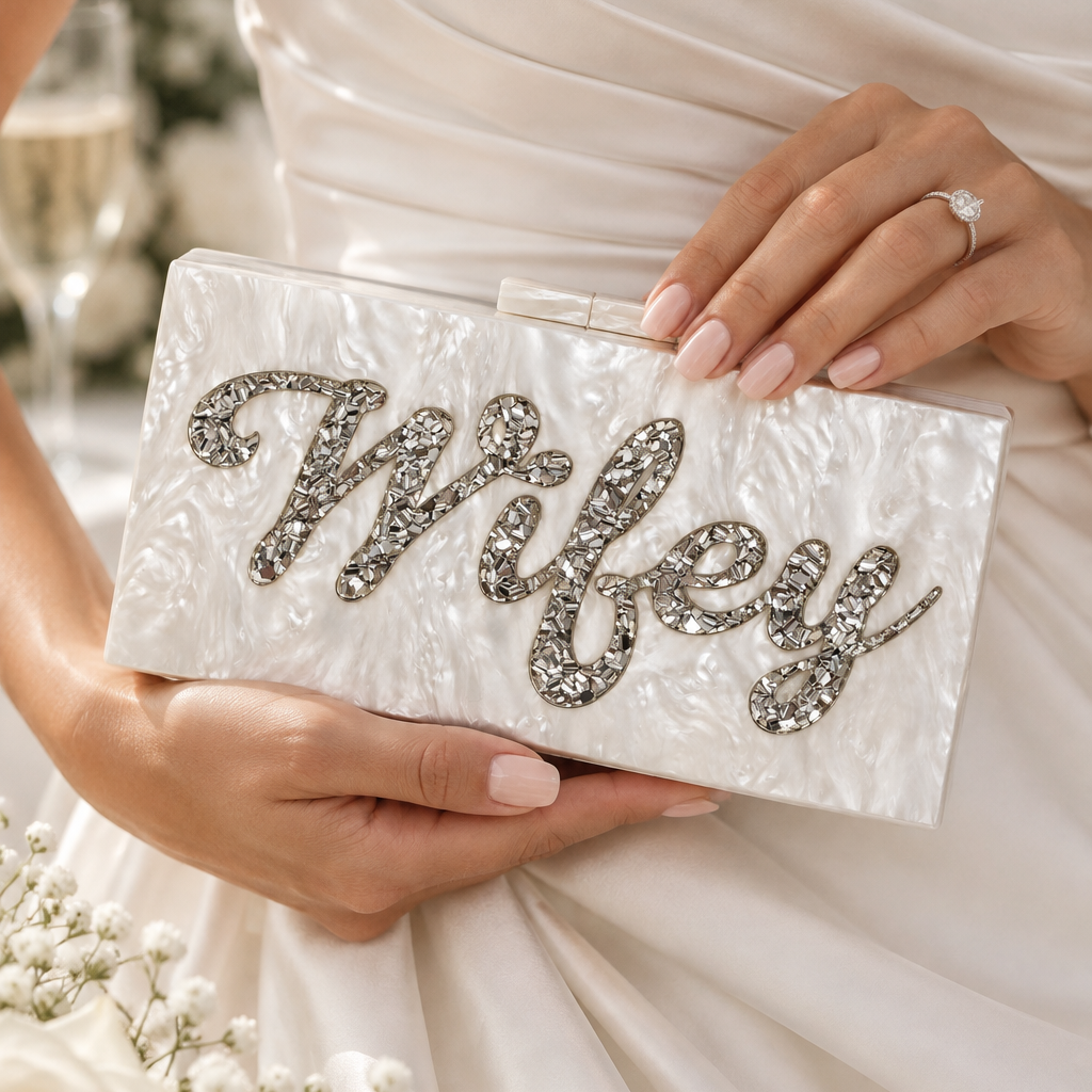 Acrylic Marble Wifey Bag