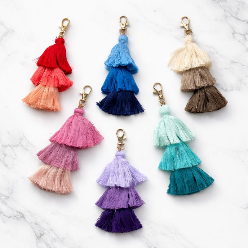 Personalised Tassel Patch Pouch