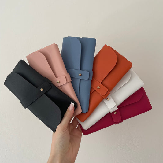 Personalised Tie Faux Leather Glasses Case Sunglasses