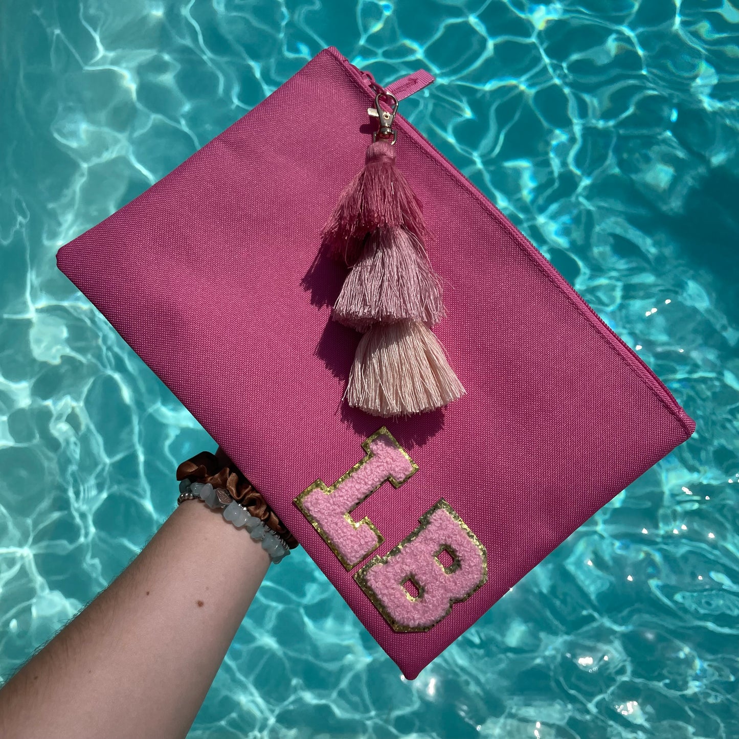 Personalised Tassel Patch Pouch