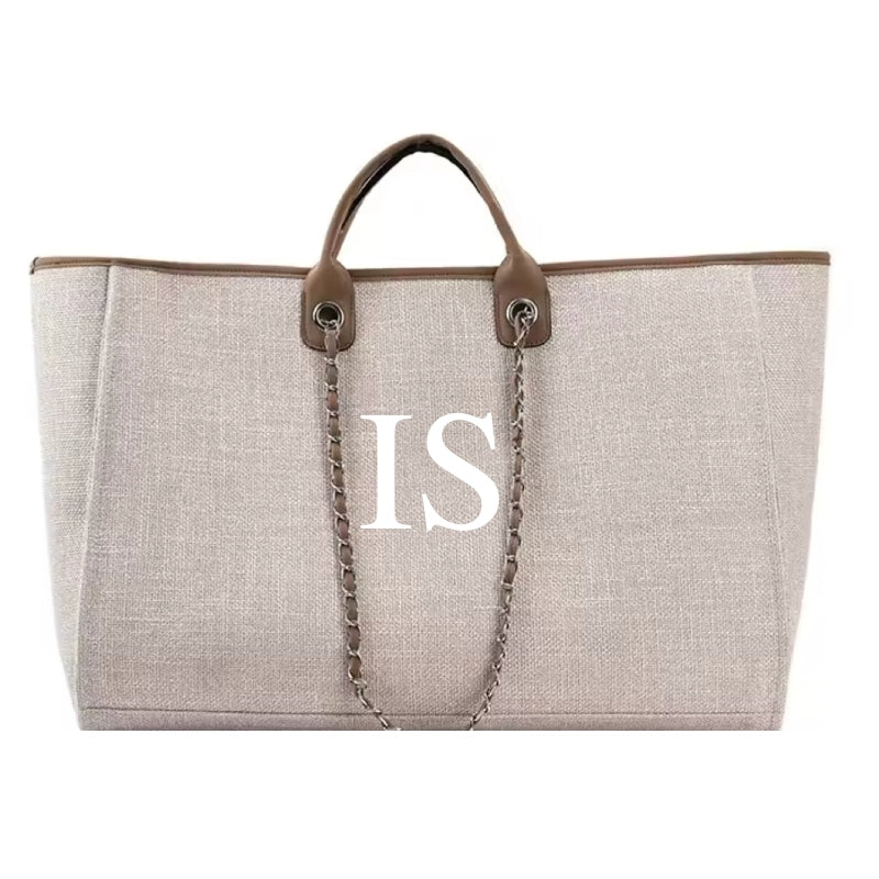 Personalised Extra Large Overnight Initial Tote Bags