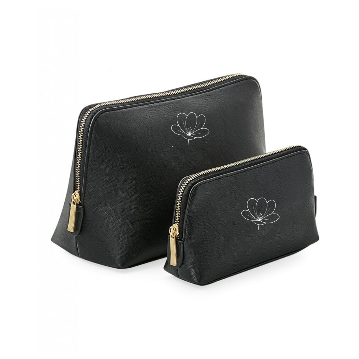 Logo Printed Saffiano Pouch