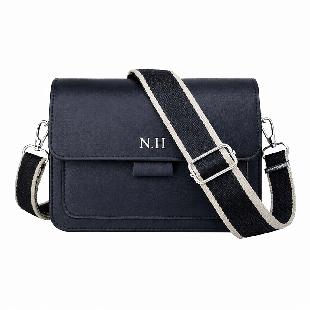Personalised Mini MICHELLE Embossed Faux Leather Cross Body Bag