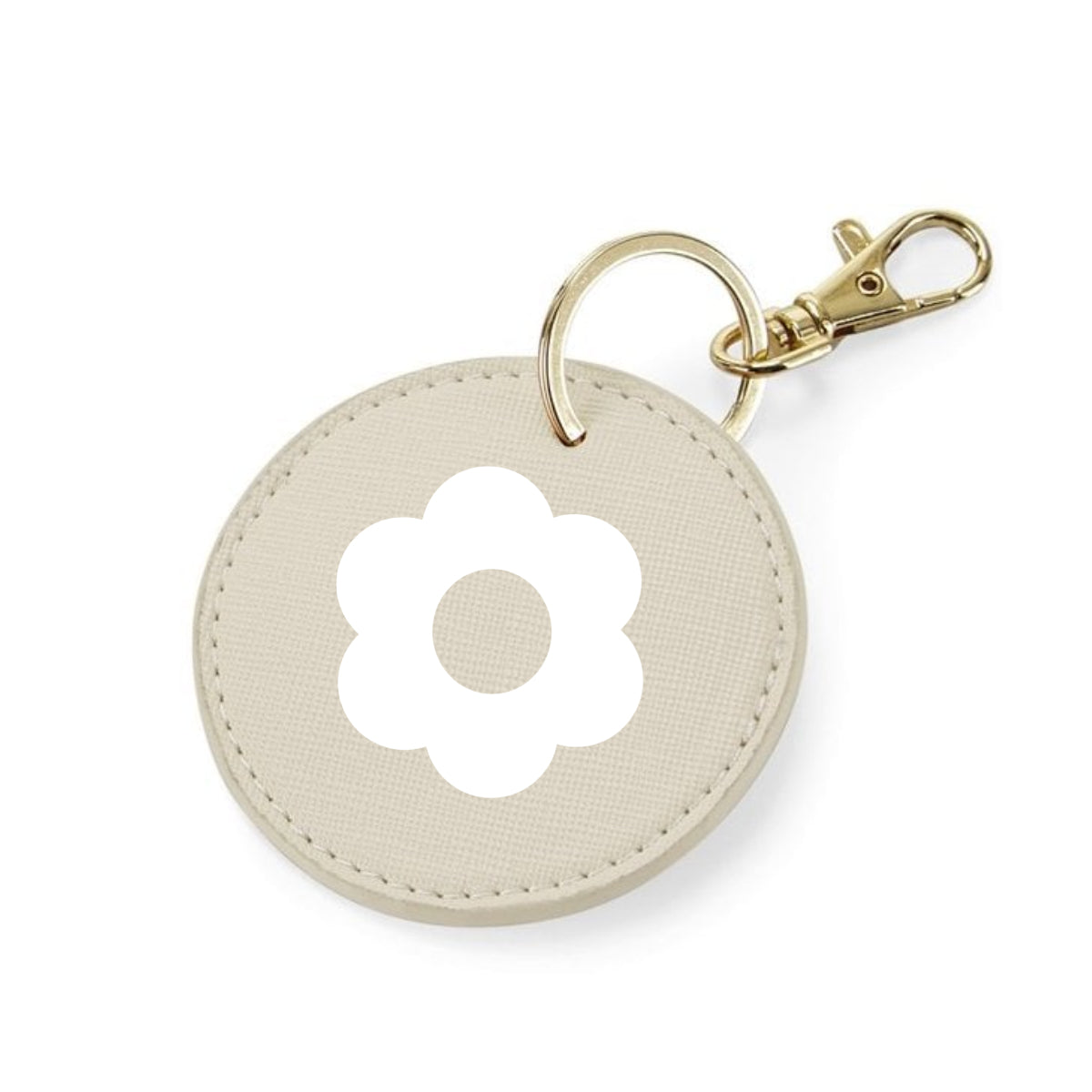 Logo printed circle charm