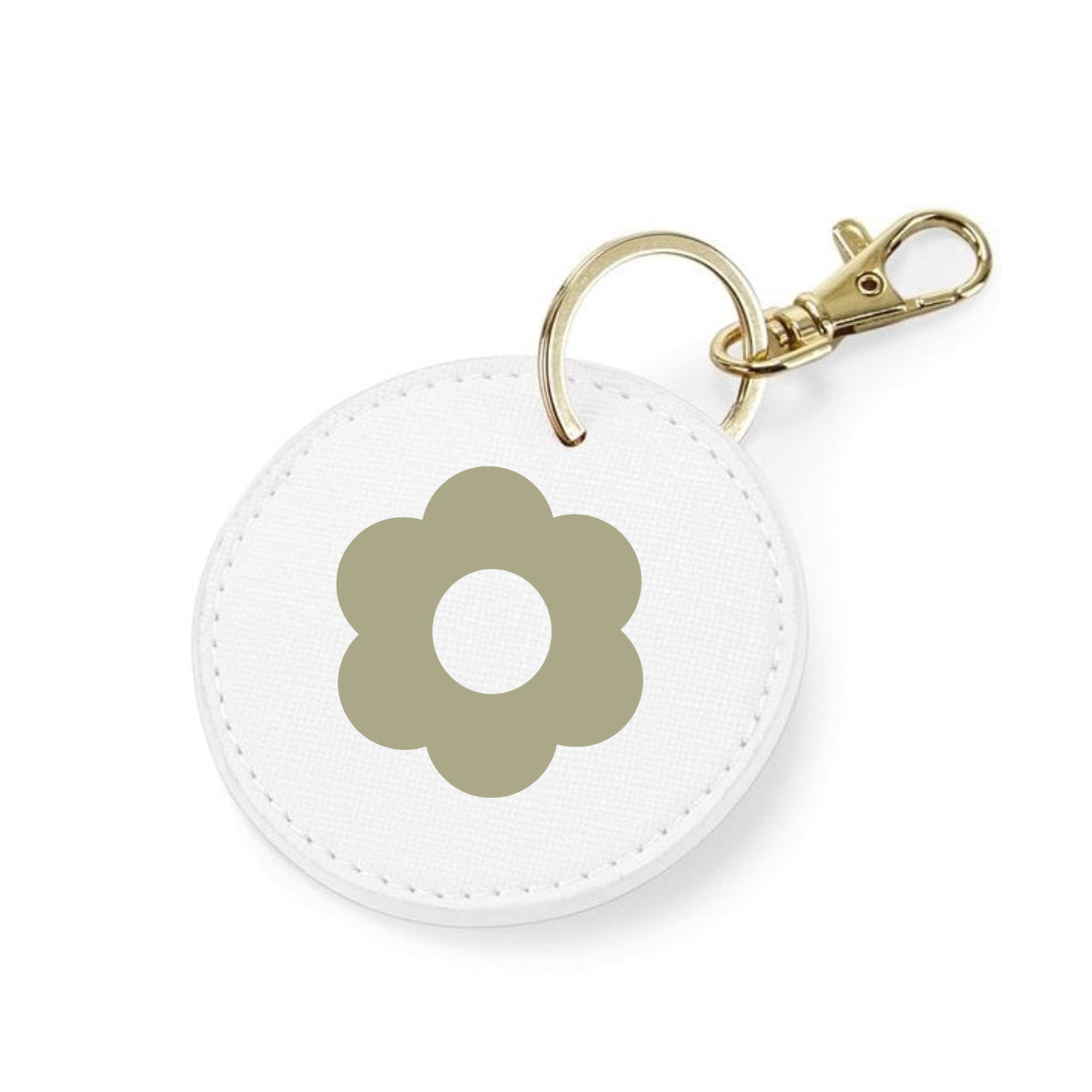Logo printed circle charm
