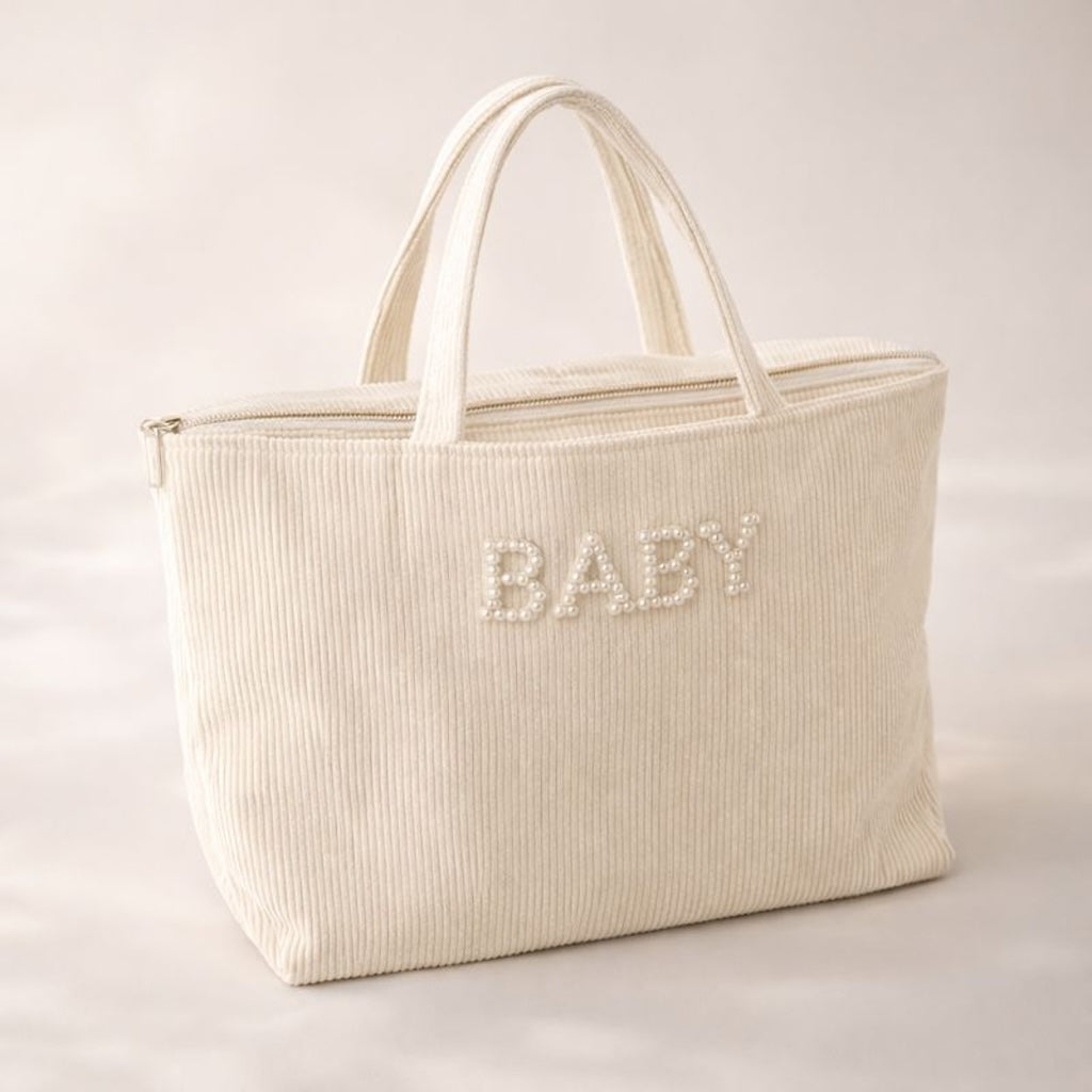 BABY Corduroy Ribbed Large Tote Shoulder Bag