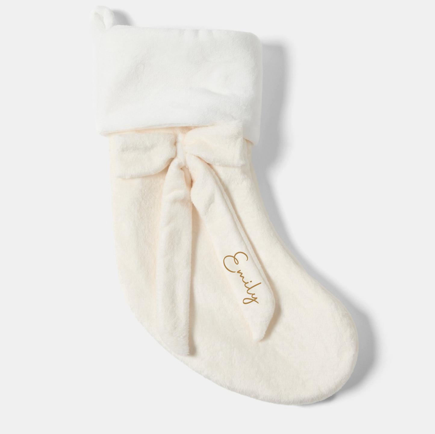 Personalised Velvet Bow Stocking
