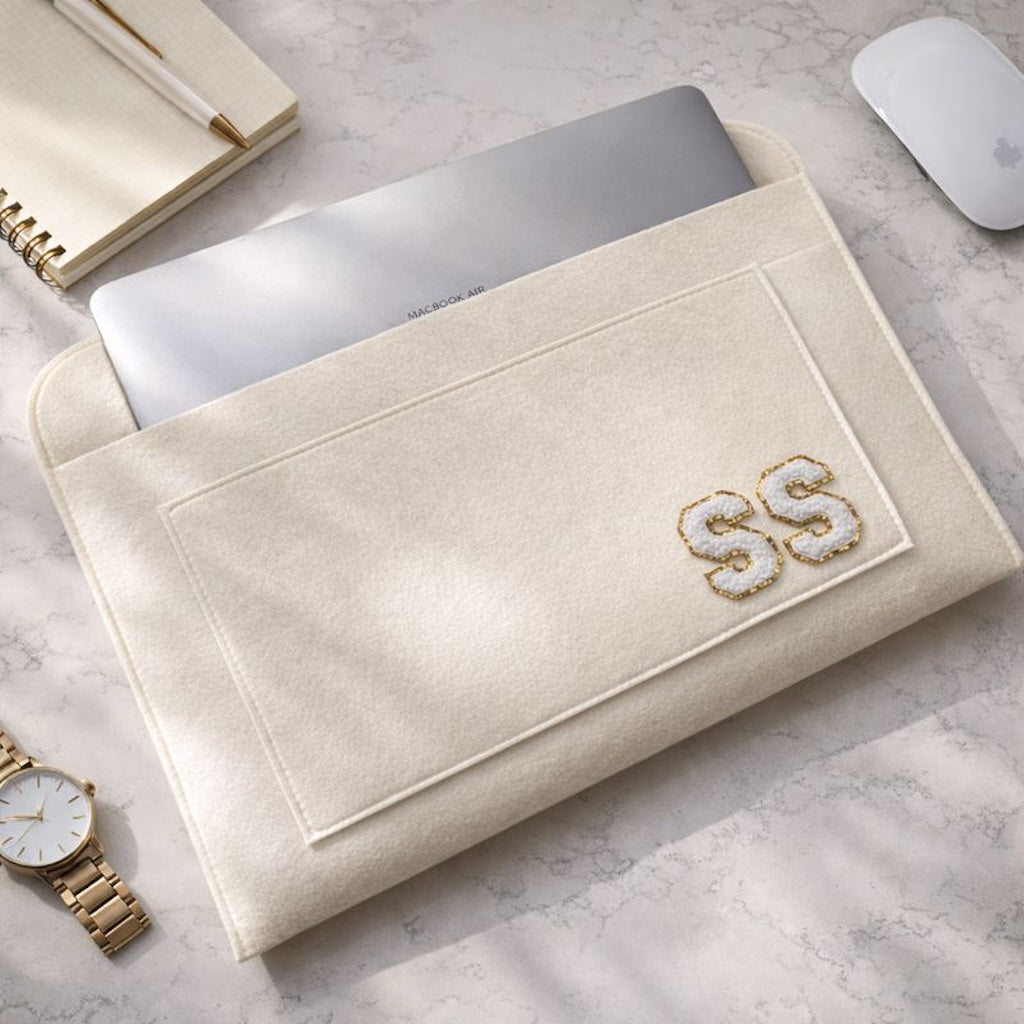 Personalised A4 Felt Document Slip Laptop Case Travel Organiser Sleeve