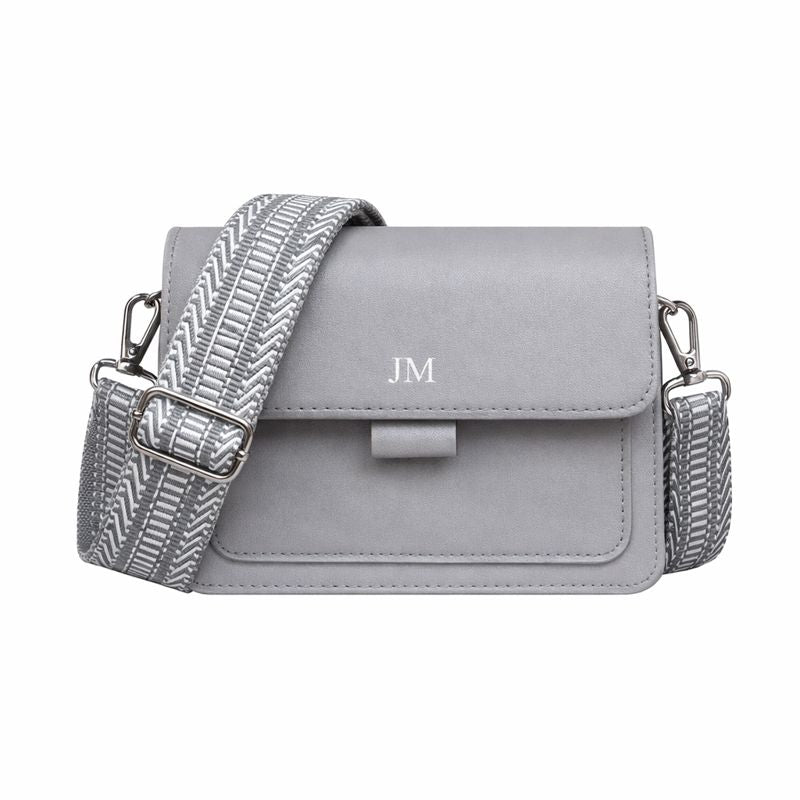 Personalised Mini MICHELLE Embossed Faux Leather Cross Body Bag