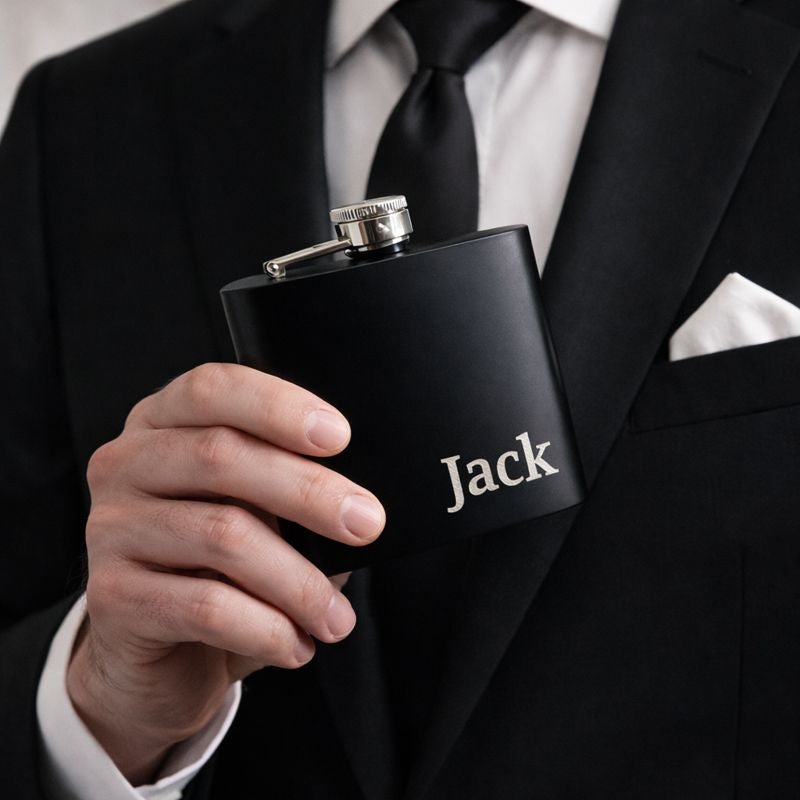 Personalised Stainless Steel Drinks Hip Flask