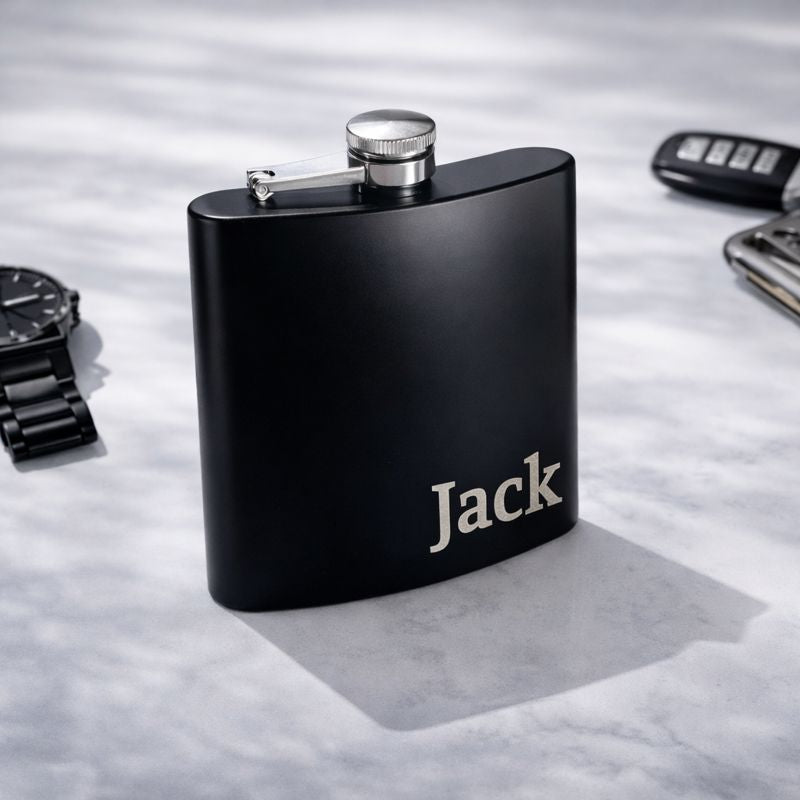 Personalised Stainless Steel Drinks Hip Flask