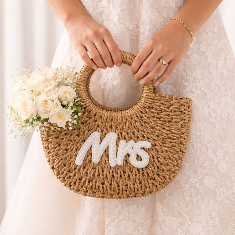 Mrs Pearl Wicker Bag