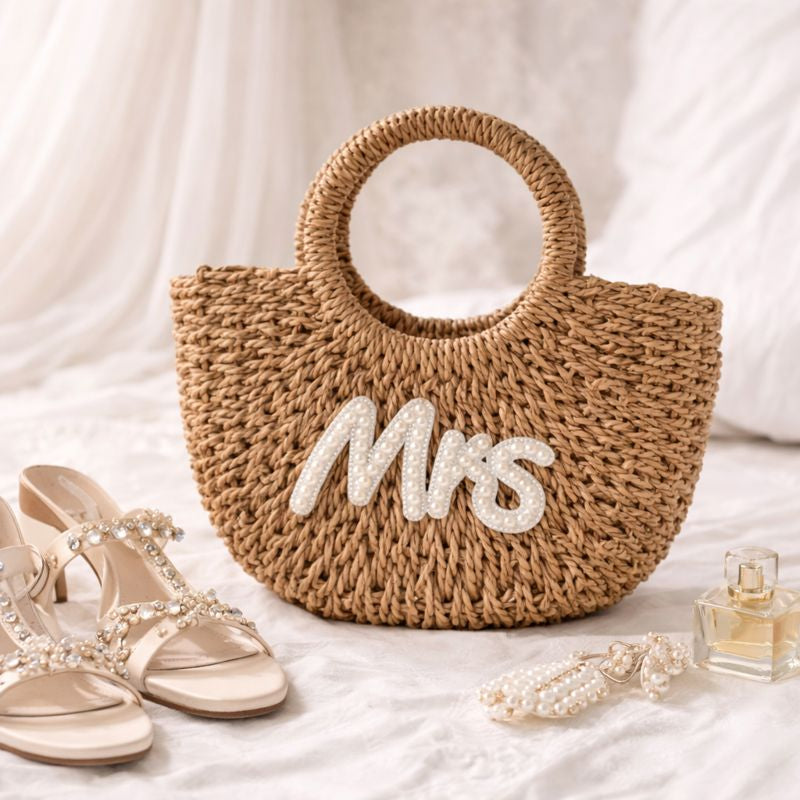 Mrs Pearl Wicker Bag