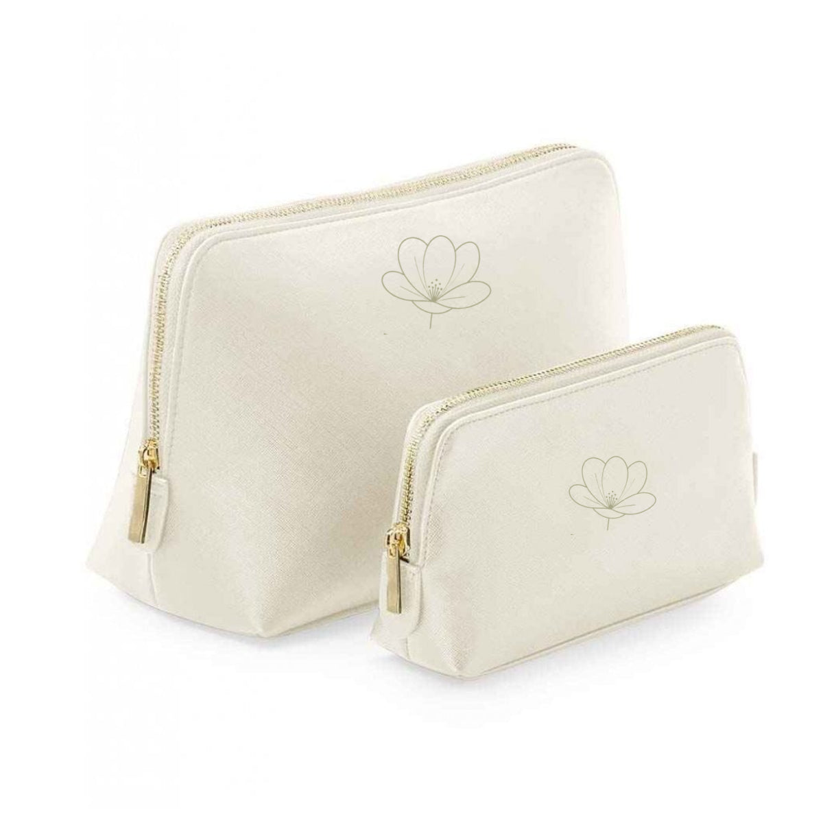 Logo Printed Saffiano Pouch