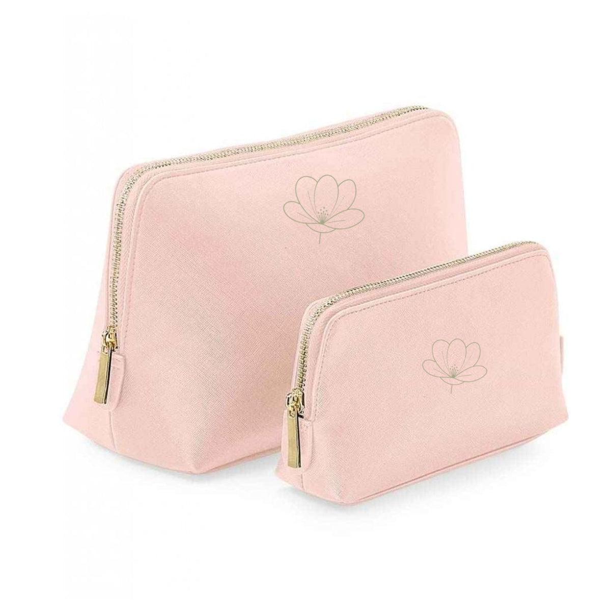 Logo Printed Saffiano Pouch