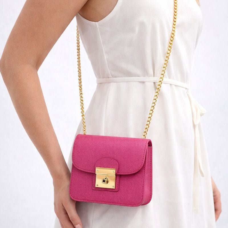 Personalised Saffiano Leather FRANKIE Cross body bag