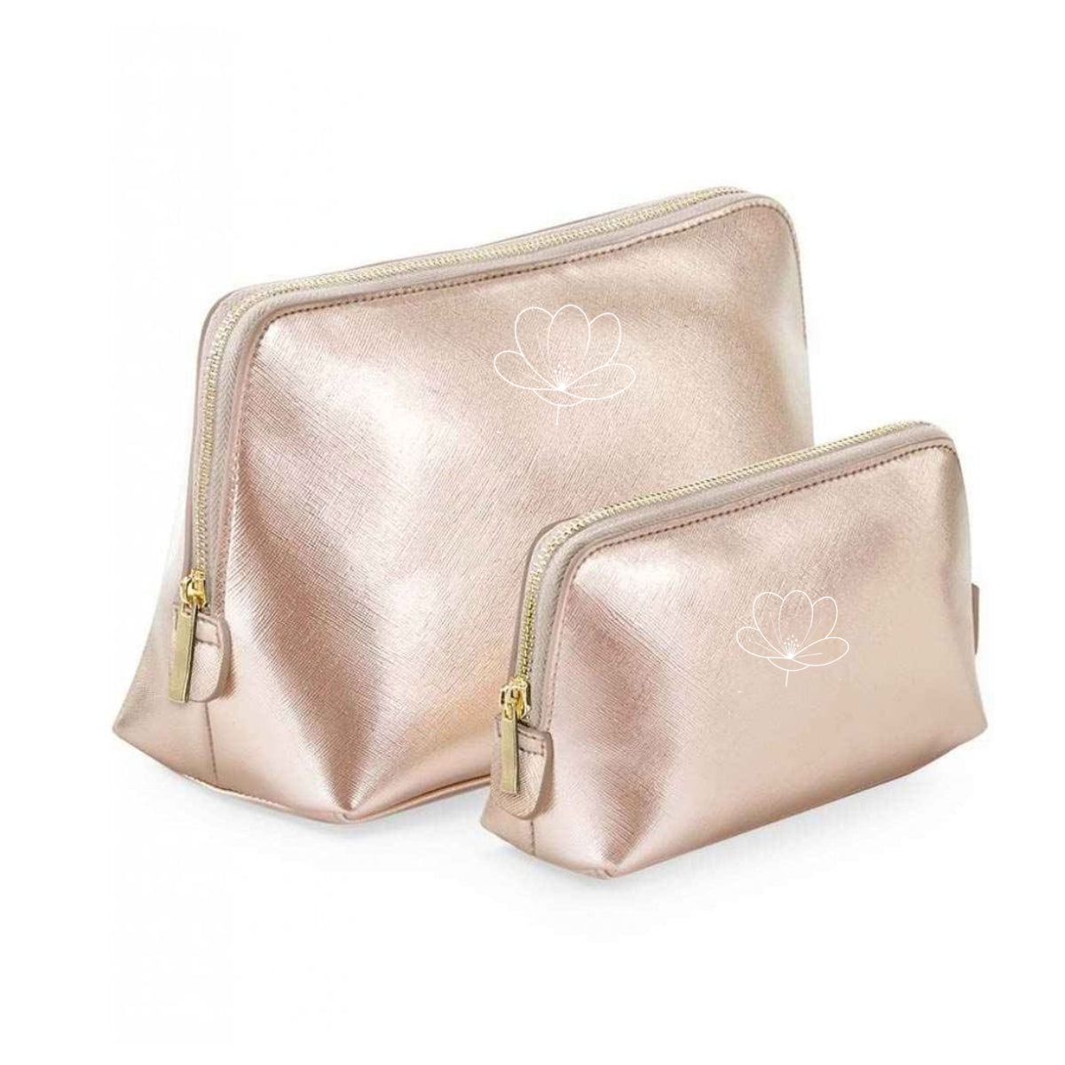 Logo Printed Saffiano Pouch