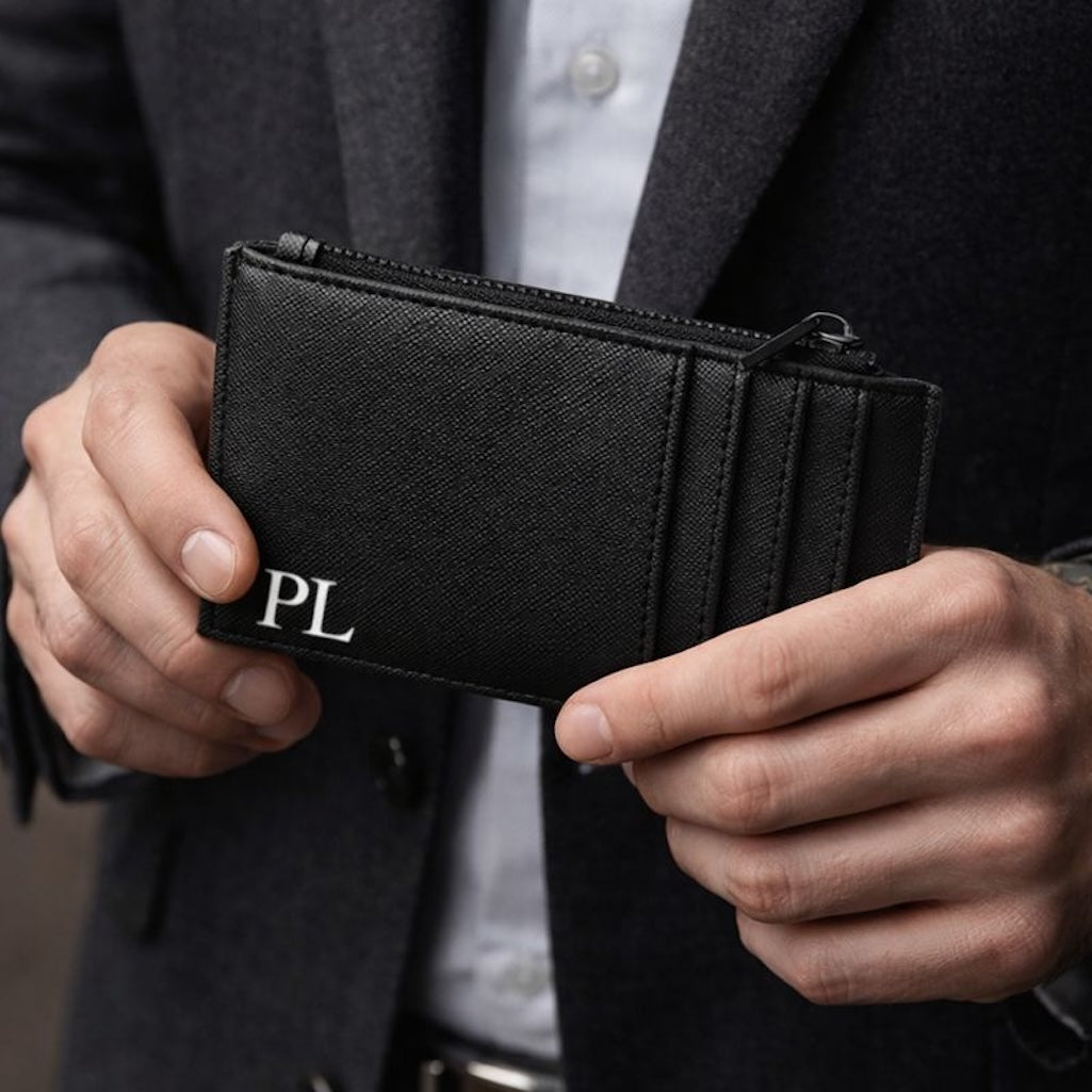 Personalised Saffiano Leather Card Holder Wallet Purse