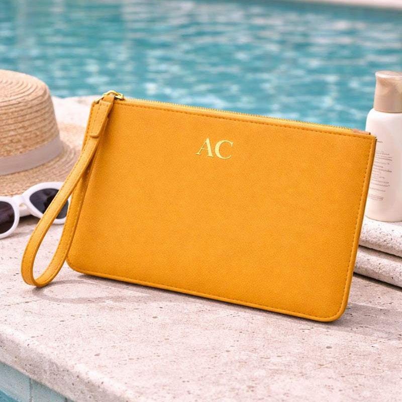 Personalised Saffiano Wristlet Pouch