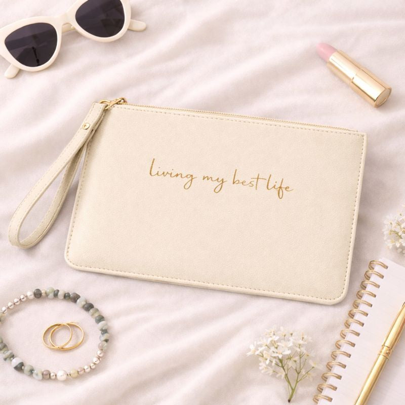 Personalised Saffiano Wristlet Pouch