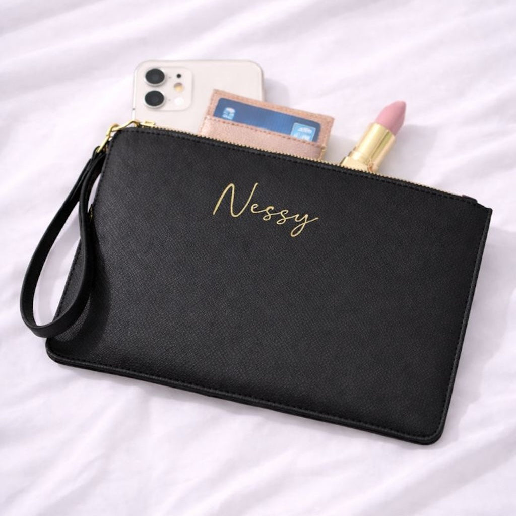 Personalised Saffiano Wristlet Pouch