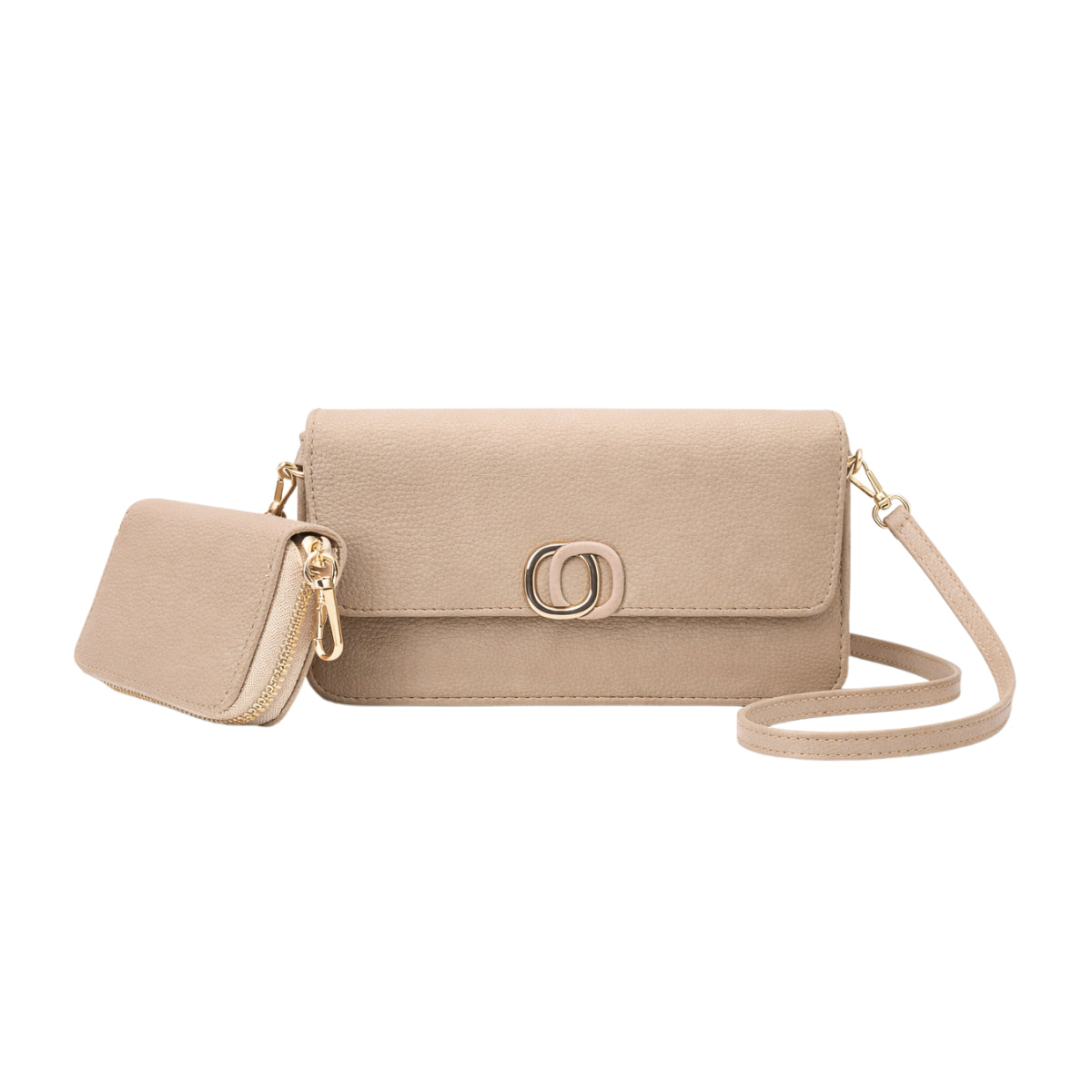 Beige purse & bag set