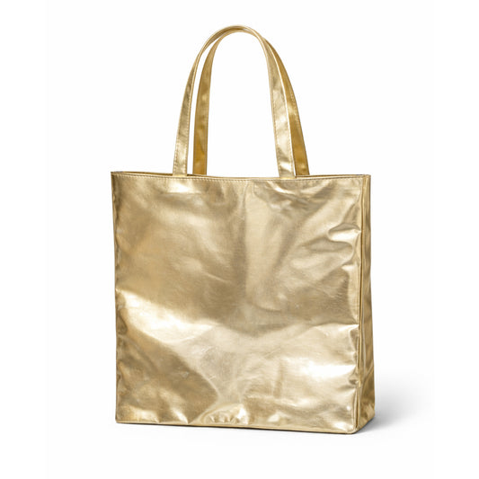 Gold tote bag