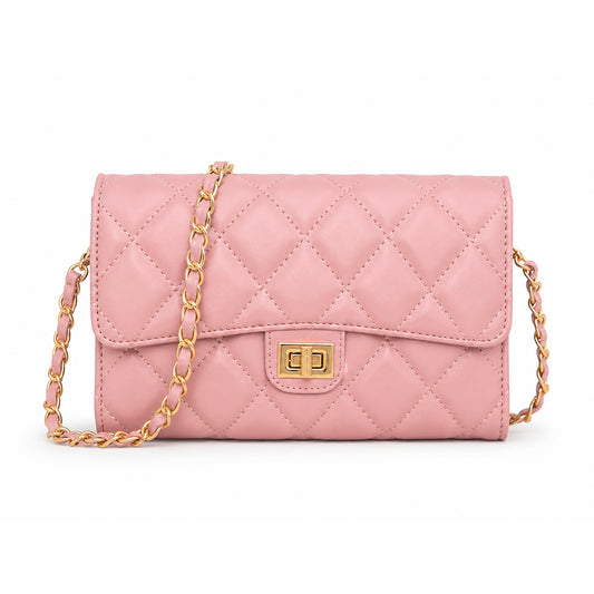 Quilted Chain Cross Body Bag