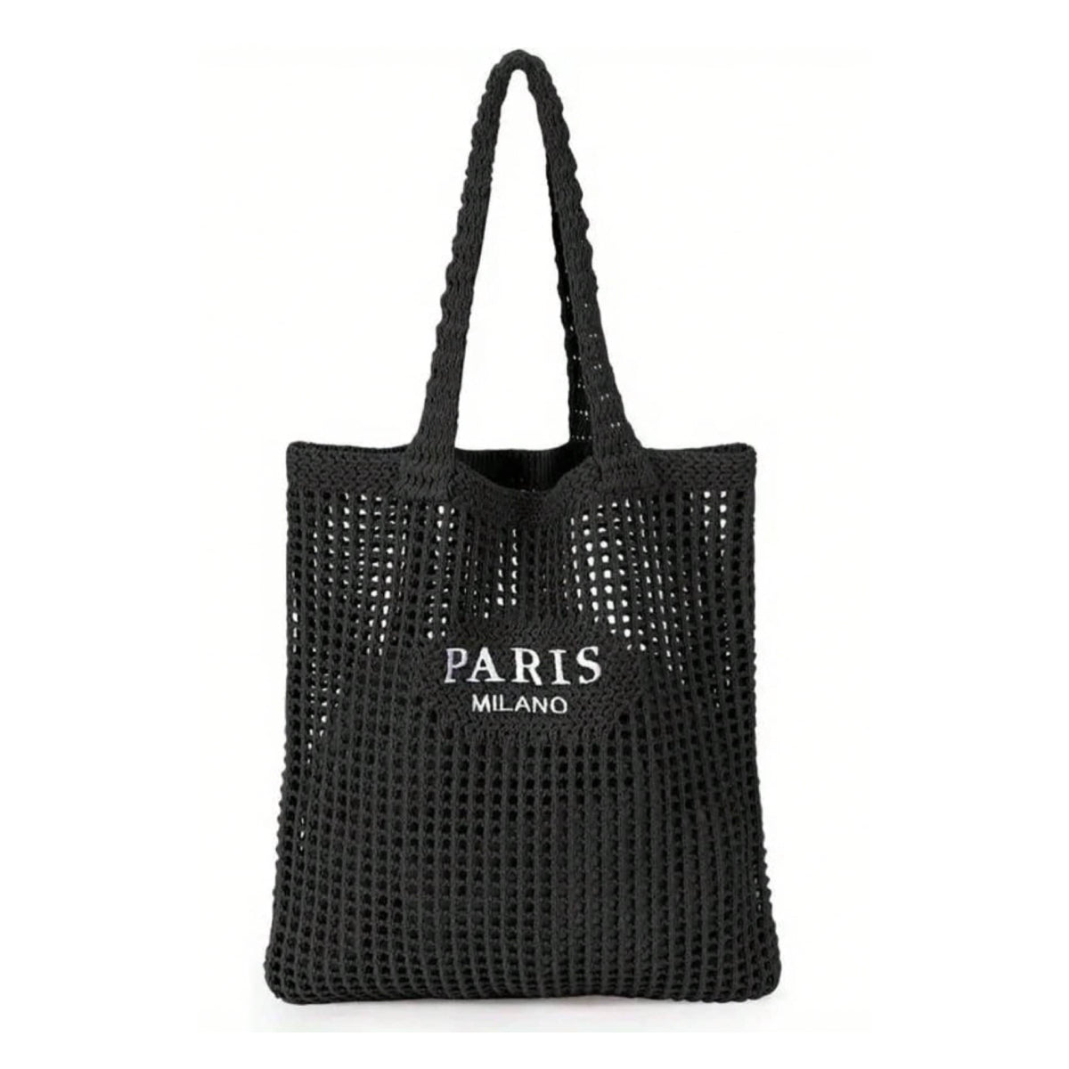 Paris crotchet tote bag