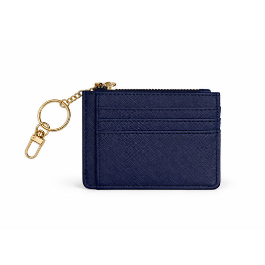 Navy blue card holder