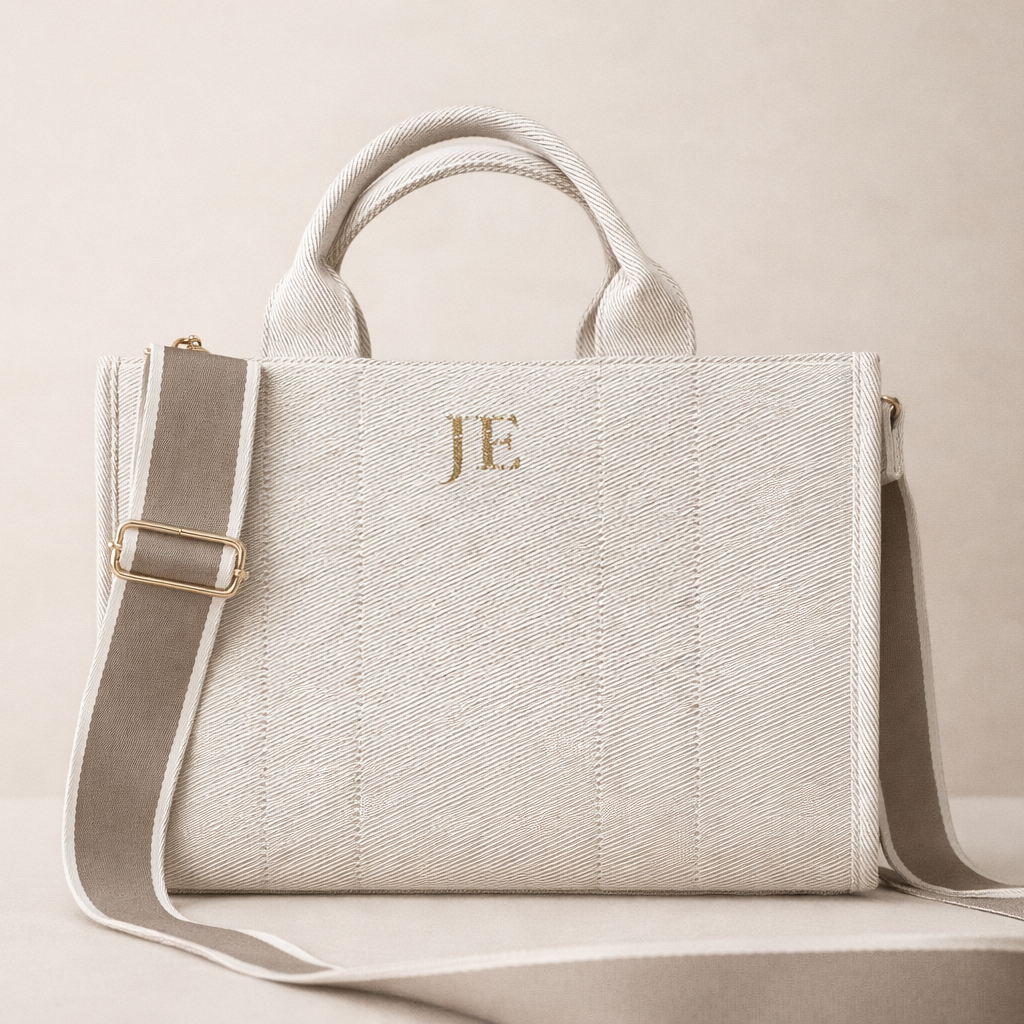 Personalised SORRENTO Canvas Structured Tote Bag