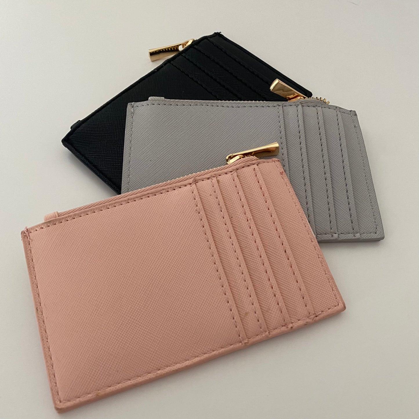 Personalised Saffiano Leather Card Holder Wallet Purse