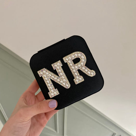 Personalised Patch Initials Jewellery Box