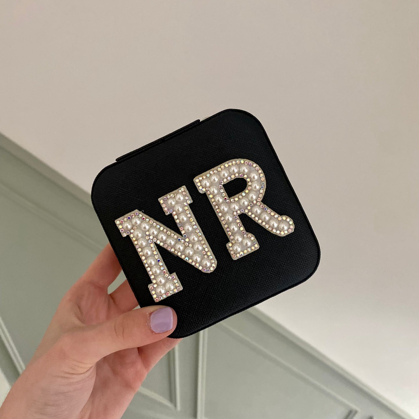 Personalised Patch Initials Jewellery Box