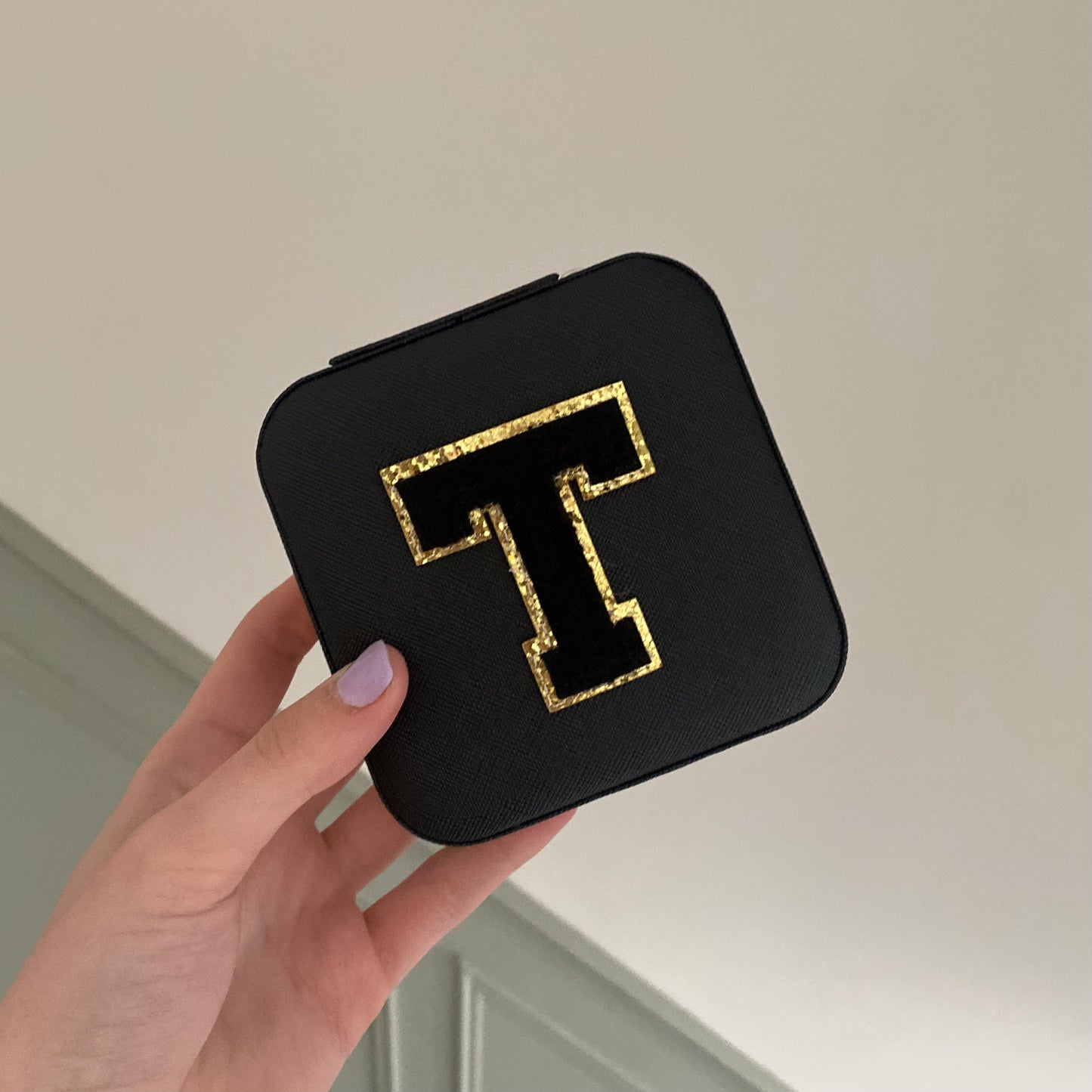 Personalised Patch Initials Jewellery Box