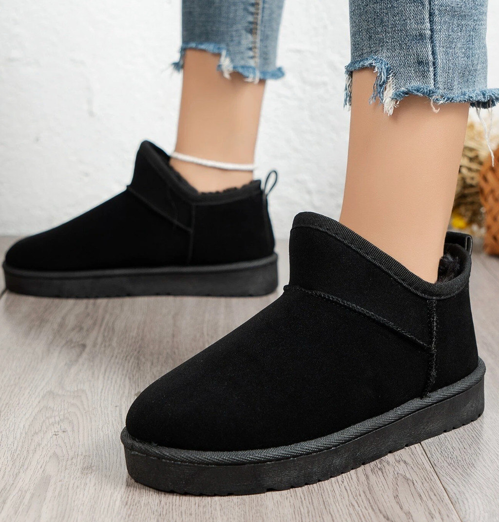 Personalised Faux Suede Ultra Mini Teddy Sherpa Ankle Boots