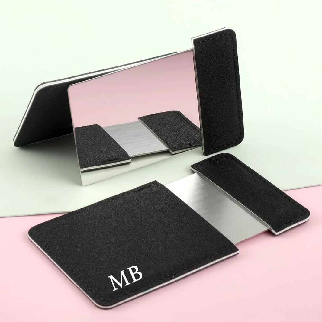 Personalised Rectangle Compact Pull Out Sleeve Pocket Mirror